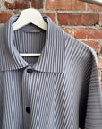 ISSEY MIYAKE HOMME PLISSE BUTTON UP SHIRT ‘SLATE GREY’