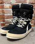 CHROME HEARTS X RICK OWENS GEOBASKET SNEAKERS ‘BLACK’