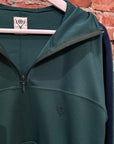 SOUTH2WEST8 HOODED QUARTER ZIP TRACK JACKET ‘FOREST’