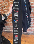 BALENCIAGA FW19 MULTI-LOGO LONGSLEEVE ‘BLACK’