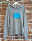 ACNE STUDIOS MELANGE FACE PATCH HOODIE ‘GREY’