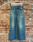 CELINE WIDE LEG DISTRESSED DENIM JEANS ‘BLUE’
