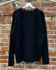 STUSSY AZTEC COLLAR LONGSLEEVE ‘BLACK’