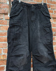 NO MAINTENANCE CARGO PANTS ‘WASHED BLACK’