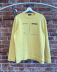 RAF SIMONS FW18 DRUGS CREWNECK ‘YELLOW’