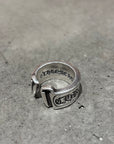 CHROME HEARTS LARGE SCROLL RING ‘SILVER’