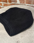RICK OWENS FW22 STROBE KNIT HOOD ‘BLACK’