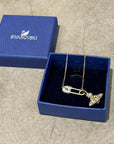 VIVIENNE WESTWOOD x SWAROVSKI SAFETY PIN 2D ORB BRACELET