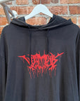 VETEMENTS AW18 HEAVY METAL TOUR HOODIE ‘BLACK’