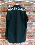 BALENCIAGA CLASSIC LOGO SHIRT ‘FOREST GREEN’