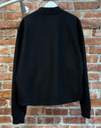 JIL SANDER MELTON WOOL BOMBER JACKET ‘BLACK’