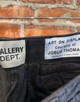 GALLERY DEPT. DISTRESSED PROGRAMMER CARGO PANTS ‘BLACK’