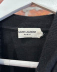 SAINT LAURENT SS17 CASHMERE UNIVERSITY HOODIE ‘BLACK’