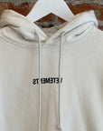 VETEMENTS REVERSE LOGO PULLOVER HOODIE ‘WHITE’