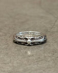 CHROME HEARTS BABY CLASSIC FLORAL RING ‘SILVER’