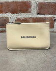 BALENCIAGA ZIP CARDHOLDER WALLET ‘SAND’