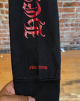 CHROME HEARTS VINTAGE SPELLOUT POCKET LONGSLEEVE ‘BLACK/RED’