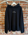 MAISON MARGIELA EMBROIDERED FLIP LOGO HOODIE ‘BLACK’