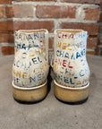 CHANEL SS14 GRAFFITI CANVAS CHELSEA BOOTS ‘MULTI’