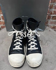 RICK OWENS MAINLINE LEATHER RAMONES ‘BLACK’
