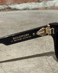 CHROME HEARTS 18K GOLD BOX OFFICER SUNGLASSES ‘BLACK’