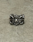 CHROME HEARTS DOUBLE FLORAL RING ‘SILVER’