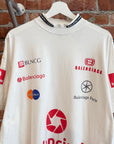 BALENCIAGA FW23 3B TOP LEAGUE RACING LOGO TEE ‘WHITE’