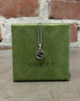GUCCI ARABESQUE GG CHARM NECKLACE ‘SILVER’