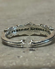 CHROME HEARTS BABY DOUBLE FLORAL RING ‘SILVER’