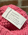 CHROME HEARTS CASHMERE CROSS PATCH BEANIE ‘PINK’