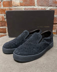 BOTTEGA VENETA WOVEN SLIP-ON SNEAKERS ‘BLACK’