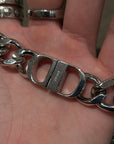 DIOR CD ICON CHAIN NECKLACE 'SILVER'