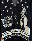HYSTERIC GLAMOUR BLACK CAT BONE CARDIGAN ‘BLACK’