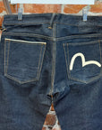 EVISU SELVEDGE ID SINGLE GULL DENIM ‘INDIGO/WHITE’