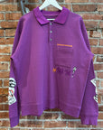 CHROME HEARTS MATTY BOY "MORE NOT LESS" POLO ‘PURPLE’