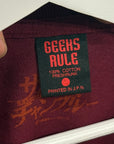 SAMURAI CHAMPLOO x GEEKS RULE "ISHIN DENSHIN SHO" TEE (L) ‘MAROON’