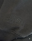 SUPREME SS26 MM6 MAISON MARGIELA BOX LOGO ZIP HOODIE ‘BLACK’