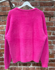 STUSSY OVERSIZED MOHAIR CARDIGAN ‘PINK’