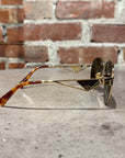 PRADA METAL BADGE AVIATOR SUNGLASSES ‘GOLD’