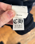 CHROME HEARTS SCROLL BANNER THERMAL ZIP HOODIE ‘BLACK’