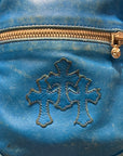 CHROME HEARTS TAKA MINI LEATHER BAG ‘BLUE’