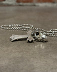 CHROME HEARTS DOUBLE CROSS PENDANT ‘SILVER’