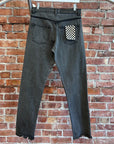 ENFANTS RICHES DÉPRIMÉS CHECKERED ROCKER JEANS ‘GREY’