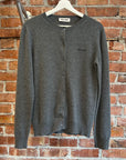 MIU MIU FW25 CASHMERE KNIT CARDIGAN ‘GREY’