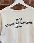 COMME DES GARÇON HOMME 1989 STAFF THERMAL ‘WHITE’