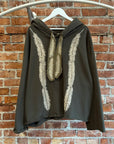 KAPITAL FEATHER CORD CATFISH HOODIE ‘SAGE’