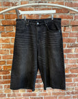 BASKETCASE GALLERY BREACHER DENIM SHORTS ‘WASHED BLACK’