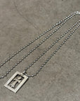 CHROME HEARTS FRAMED BABY FAT NECKLACE ‘SILVER’