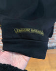 CHROME HEARTS OLIVE VERTICAL SCRIPT HOODIE ‘BLACK’