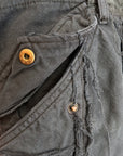 GALLERY DEPT. DISTRESSED PROGRAMMER CARGO PANTS ‘BLACK’